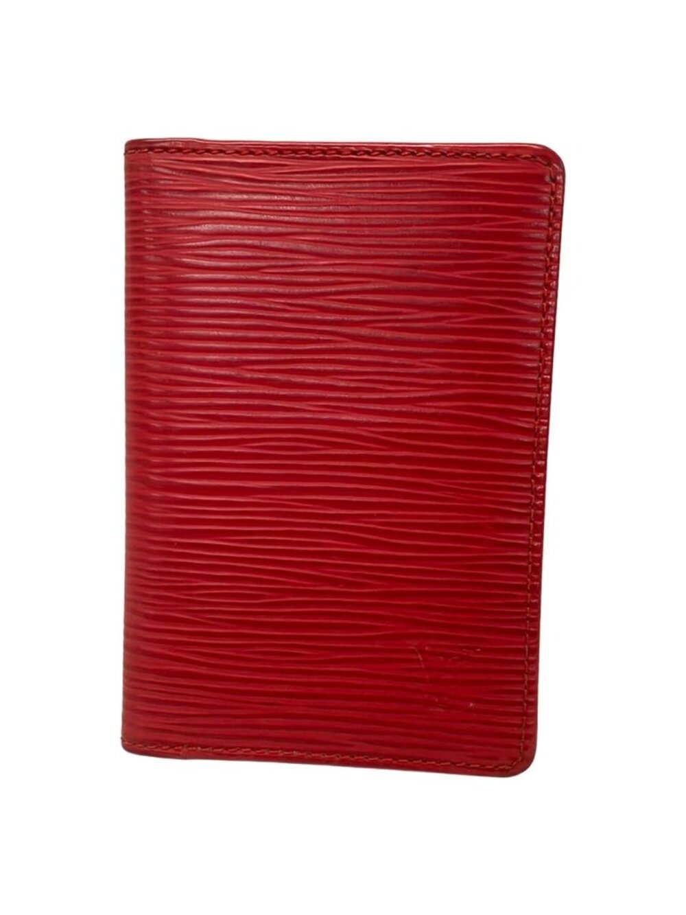 Louis Vuitton Card Case Epi Pocket Organizer Rouge Leather